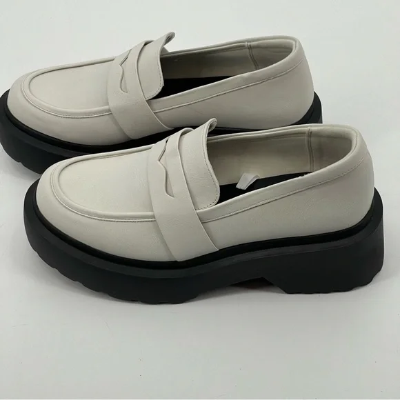 WILD FABLE WOMENS PLATFORM SHOES, SZ 9.5, OFF WHITE , LIKE NEW, PREOWNED - Picture 4 of 6